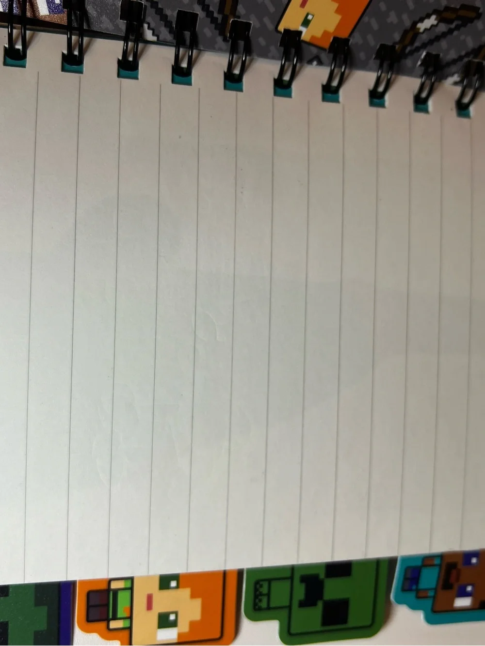 New MINECRAFT Paladone Notebook With Dividers